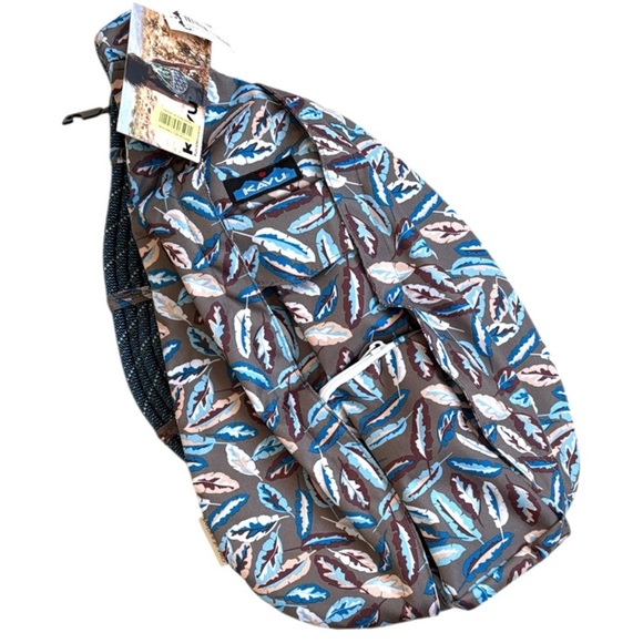 Kavu Handbags - KAVU Rope Sling Crossbody Bag Fine Feathers Pattern NWT Outdoor Gorpcore